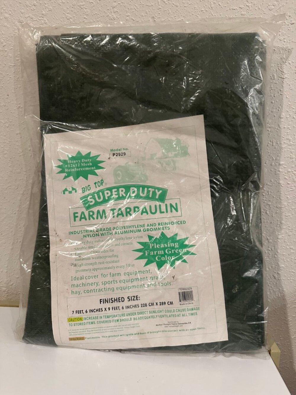 Big Top Super Duty Farm Tarp 7.5 x 9.5 ft